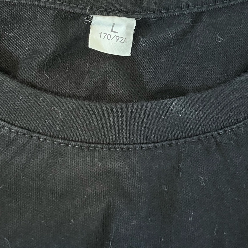Black t shirt with sunflower/butterflys